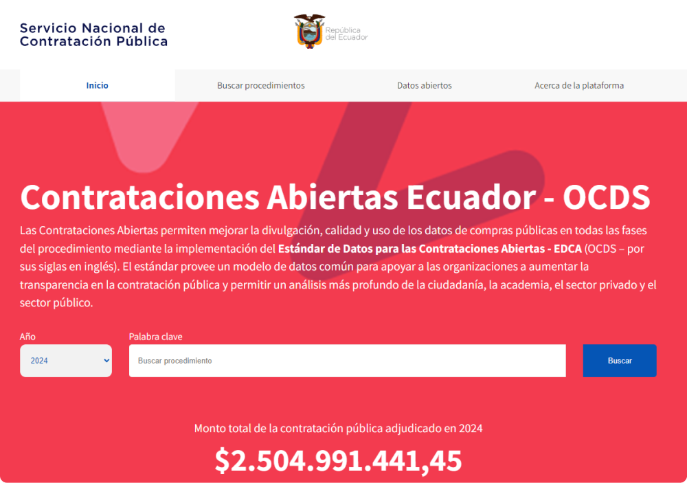 Contrataciones Abiertas Ecuador - OCDS