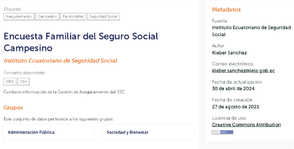 Contrataciones Abiertas Ecuador - OCDS